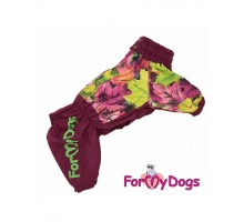 Дождевик Листья бордовый на девочек