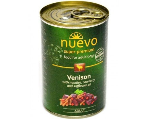 Nuevo Venision консервы для собак оленина с лапшой и брусникой