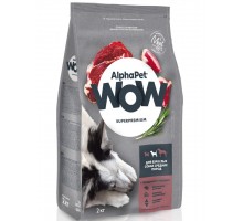 AlphαPet WOW Superpremium с говядиной и сердцем для взрослых собак средних пород