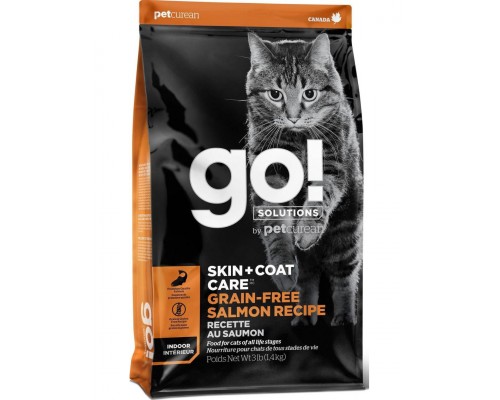 Беззерновой для котят и кошек, с лососем  Skin + Coat Care Grain Free Salmon Recipe