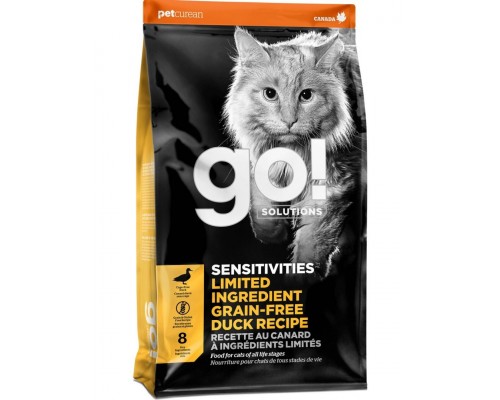 Беззерновой для котят и кошек с чувствительным пищеварением, со свежей уткой, Sensitivities Limited Ingredient Grain Free Duck Recipe CF