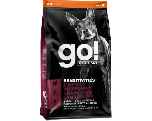 Беззерновой для щенков и собак для чувствительного пищеварения с ягненком Go! Solutions Dogs Sensitivity Limited Ingredient Grain Free Lamb Recipe
