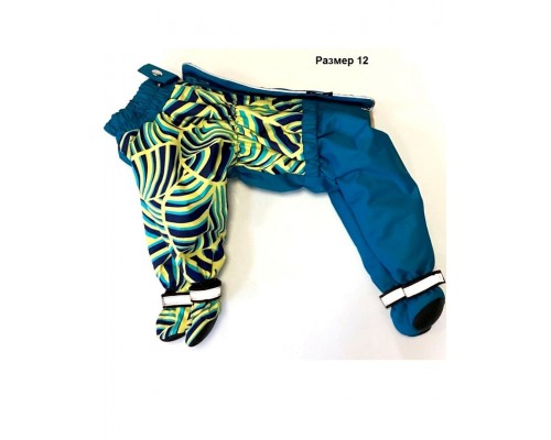 Комбинезон мембранный на синтепоне и флисе цельный с обувью на мальчика