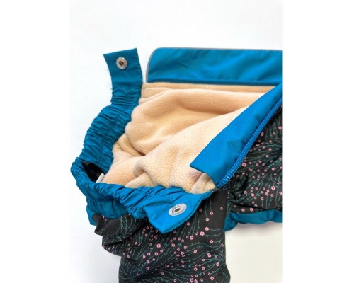 Комбинезон мембранный на синтепоне и флисе цельный с обувью на мальчика