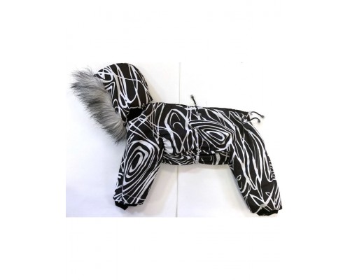 Комбинезон утепленный с меховой отделкой на суку левретки