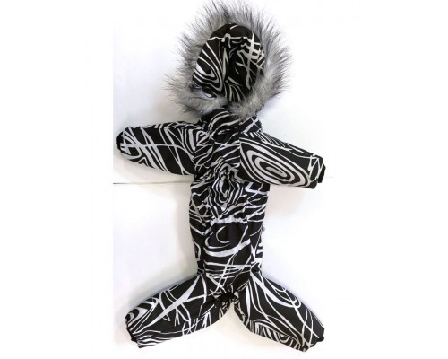 Комбинезон утепленный с меховой отделкой на суку левретки