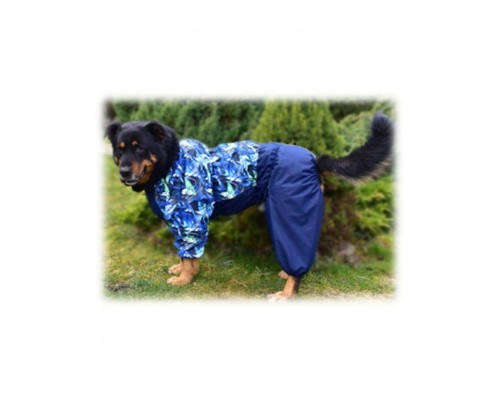 Комбинезон мембранный на синтепоне и флисе на собак крупных пород