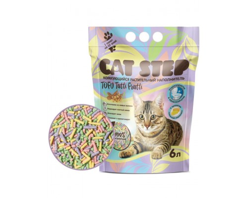 Tofu Tutti Frutti растительный комкующийся наполнитель