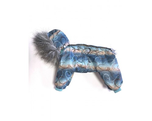 Комбинезон утепленный для мальчика с отделкой искусственным мехом