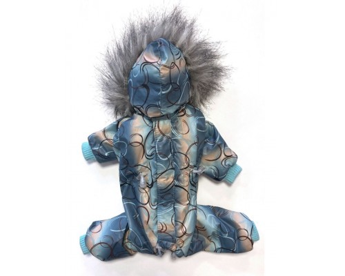 Комбинезон утепленный для мальчика с отделкой искусственным мехом