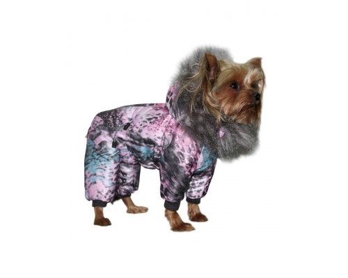 Комбинезон утепленный для мальчика с отделкой искусственным мехом