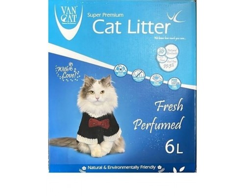 Наполнитель для кошачьих туалетов, комкующийся, без пыли, с ароматом весенней свежести 5,1 кг