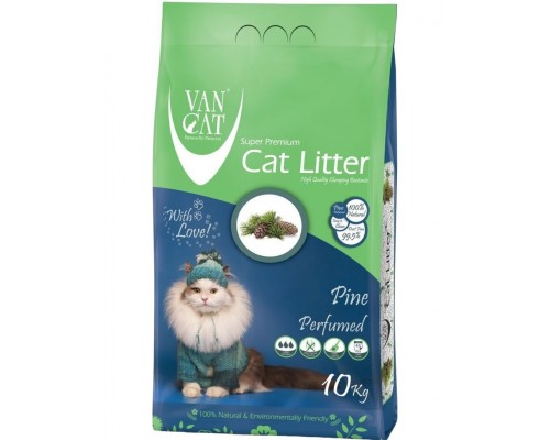 Комкующийся наполнитель без пыли с ароматом соснового леса