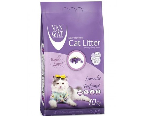 Наполнитель для кошачьих туалетов, комкующийся, с ароматом лаванды