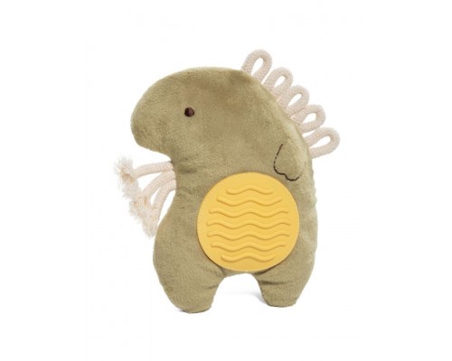 Игрушка для собак мягкая "Динозаврик с тренажером для зубов"