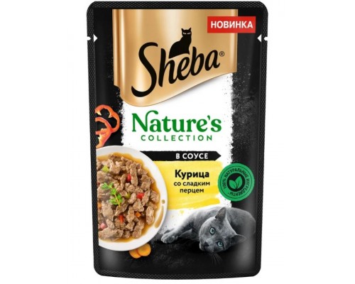Sheba Nature's Collection Индейка с курицей и паприкой