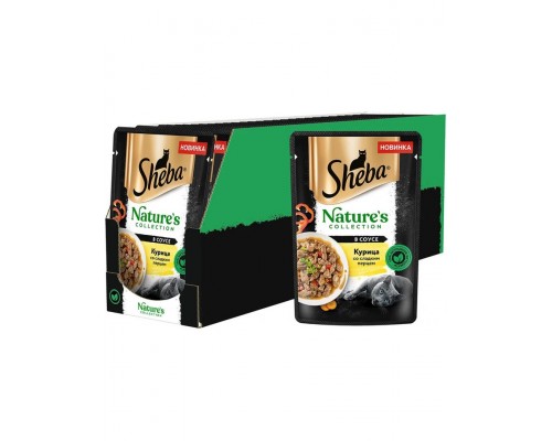 Sheba Nature's Collection Индейка с курицей и паприкой