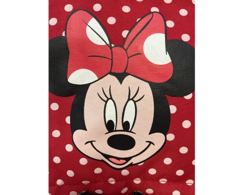 Комбинезон зимний Disney Minnie зимний с капюшоном с мехом, с отделкой черный/красный горох