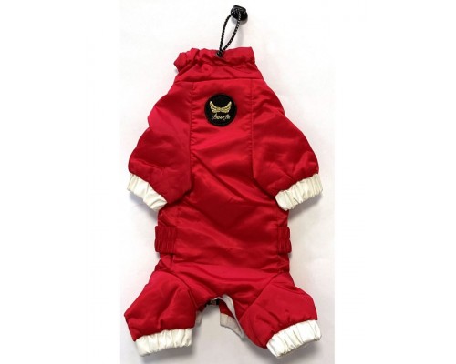 Комбинезон демисезонный с молнией на спинке, принт крылышки