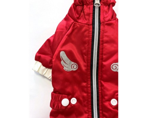 Комбинезон демисезонный с молнией на спинке, принт крылышки