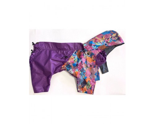 Комбинезон-дождевик 2-слойный Пэчворк  с капюшоном