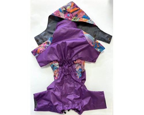 Комбинезон-дождевик 2-слойный Пэчворк  с капюшоном