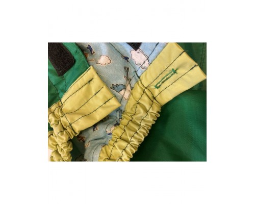 Комбинезон на суку малого пуделя, утеплённый байкой