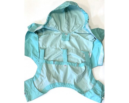 Комплект-дождевик: попона с капюшоном + брюки + сумочка