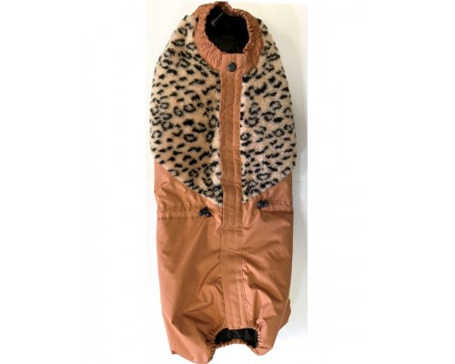 Комбинезон на стандартного кобеля таксы утепленный с мехом