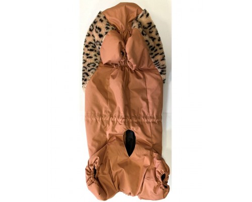 Комбинезон на стандартного кобеля таксы утепленный с мехом