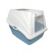 Туалет для кошек закрытый "Топ" с двумя входами, синий, серия HYGIENE