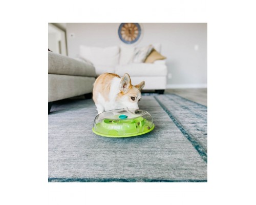 Раскачивающаяся миска-головоломка для медленного поедания корма Wobble Bowl для собак