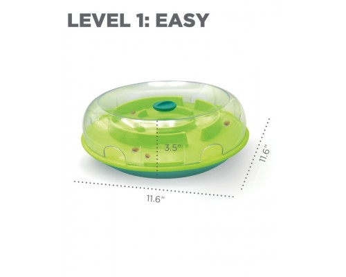 Раскачивающаяся миска-головоломка для медленного поедания корма Wobble Bowl для собак