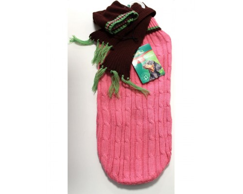 Свитер для животных + шапочка и шарф