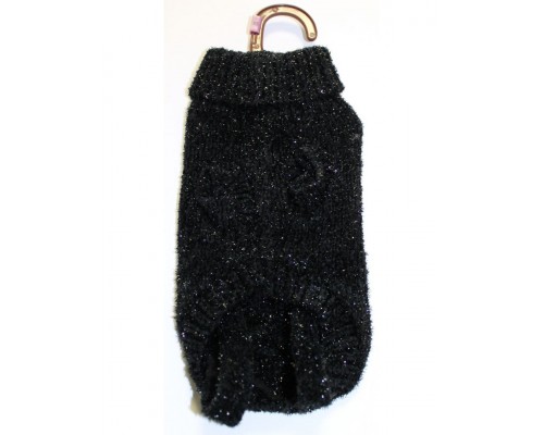 Свитер с люрексом, с воротом на 2 лапки