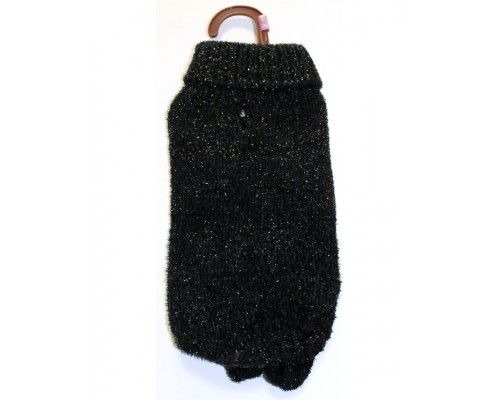 Свитер с люрексом, с воротом на 2 лапки