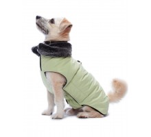 Dog Gone Smart Утепленная зимняя куртка для собак с меховым воротником Hemlock Jacket (цвет лайм)