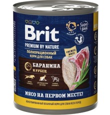 Brit Premium By Nature консервы с бараниной и рубцом