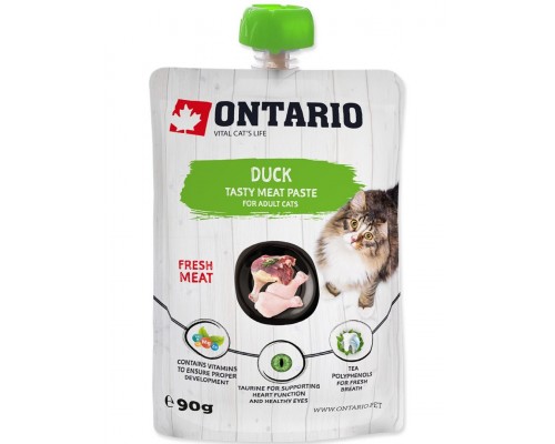 Лакомство-паштет для взрослых кошек из свежего мяса утки