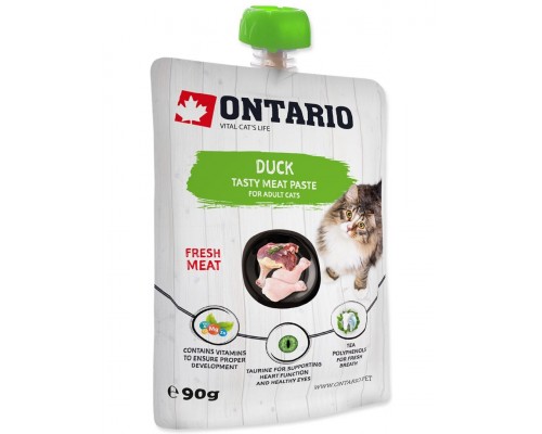 Лакомство-паштет для взрослых кошек из свежего мяса утки