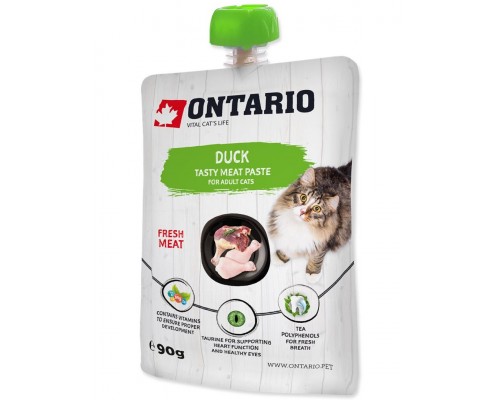 Лакомство-паштет для взрослых кошек из свежего мяса утки