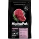 AlphαPet Superpremium Puppy c говядиной и рисом для щенков, беременных и кормящих собак средних пород