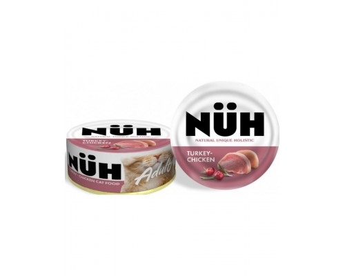 Беззерновой влажный корм для взрослых кошек, Индейка и цыплёнок