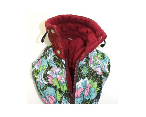 Комбинезон утепленный на флисовом подкладе на суку таксы