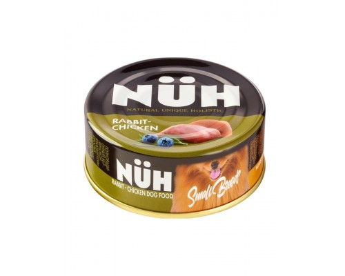 Беззерновой влажный корм для взрослых собак мелких пород, Кролик и цыплёнок