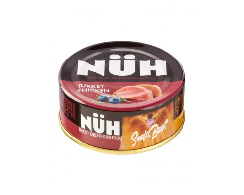 Беззерновой влажный корм для взрослых собак мелких пород, Индейка и цыплёнок