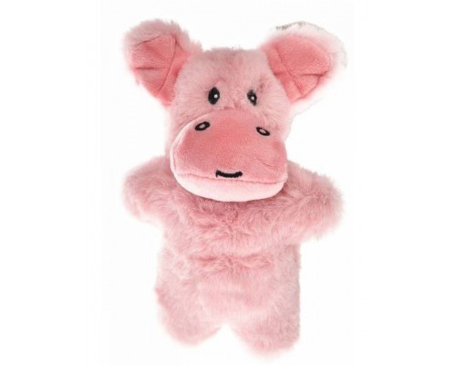 Игрушка плюшевая для собак "Бегемотик" с пищалкой