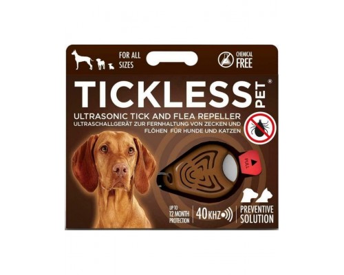 Ультразвуковой отпугиватель блох и клещей Tickless Pet, коричневый