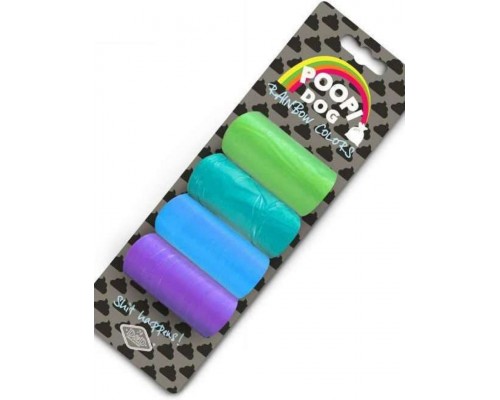 Пакеты для уборки за собакой "Радуга 3", синий