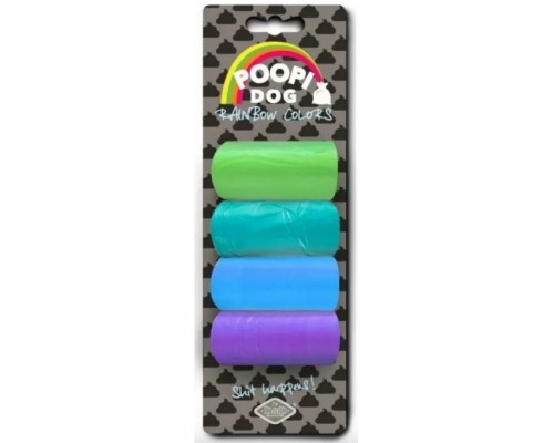 Пакеты для уборки за собакой "Радуга 3", синий